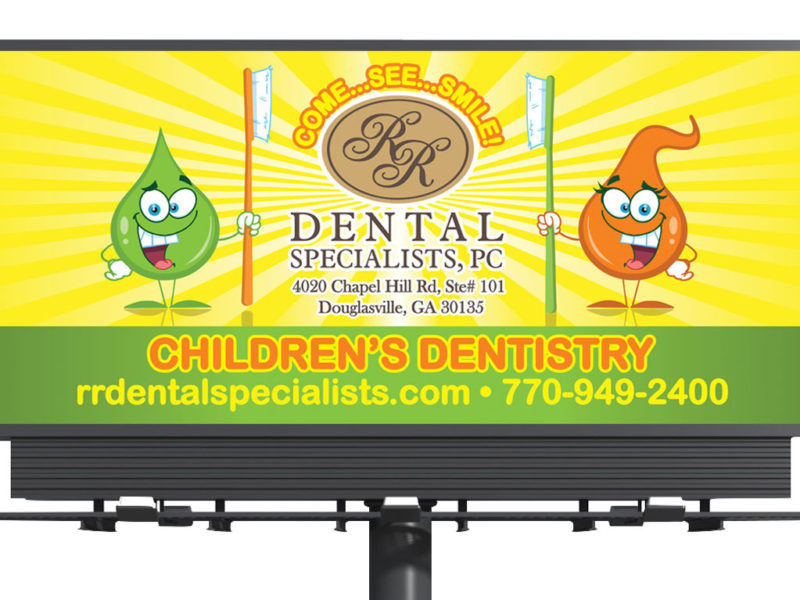 Children's Dentistry Billboard Design - Atlanta, GA region