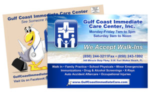 Gulf Coast Immediate Care Postcards for EDDM
