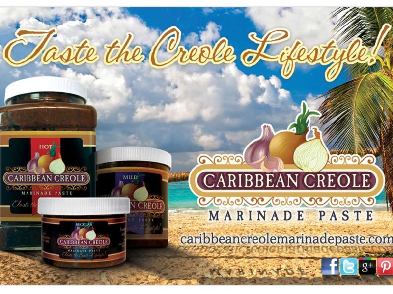 Caribbean Creole Marinade Paste Ad Design