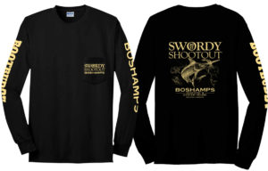 Swordy Shootout 2017 Screen Printed T-Shirts by Boshamps